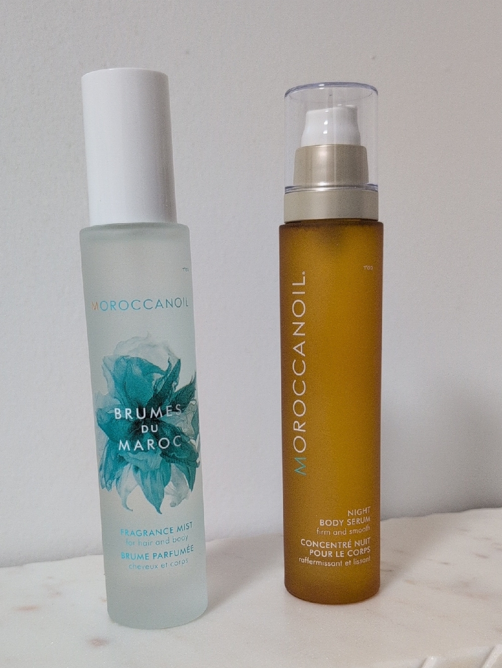 Moroccanoil Aqua Floral Mist & Amber Night Body Serum Duo